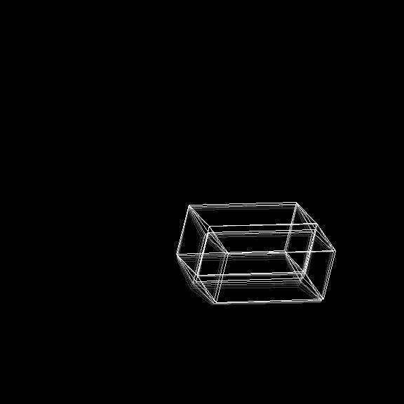 4D-Cube (hypercube) screensaver